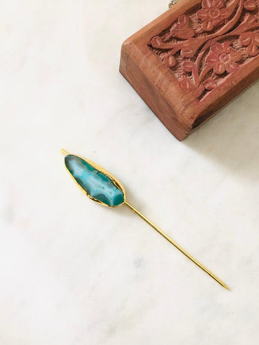 Green Hair Pin